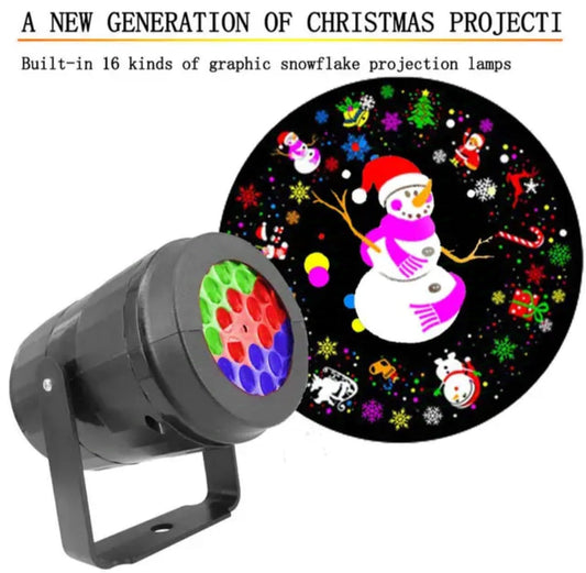 Proyector LED modo Navidad